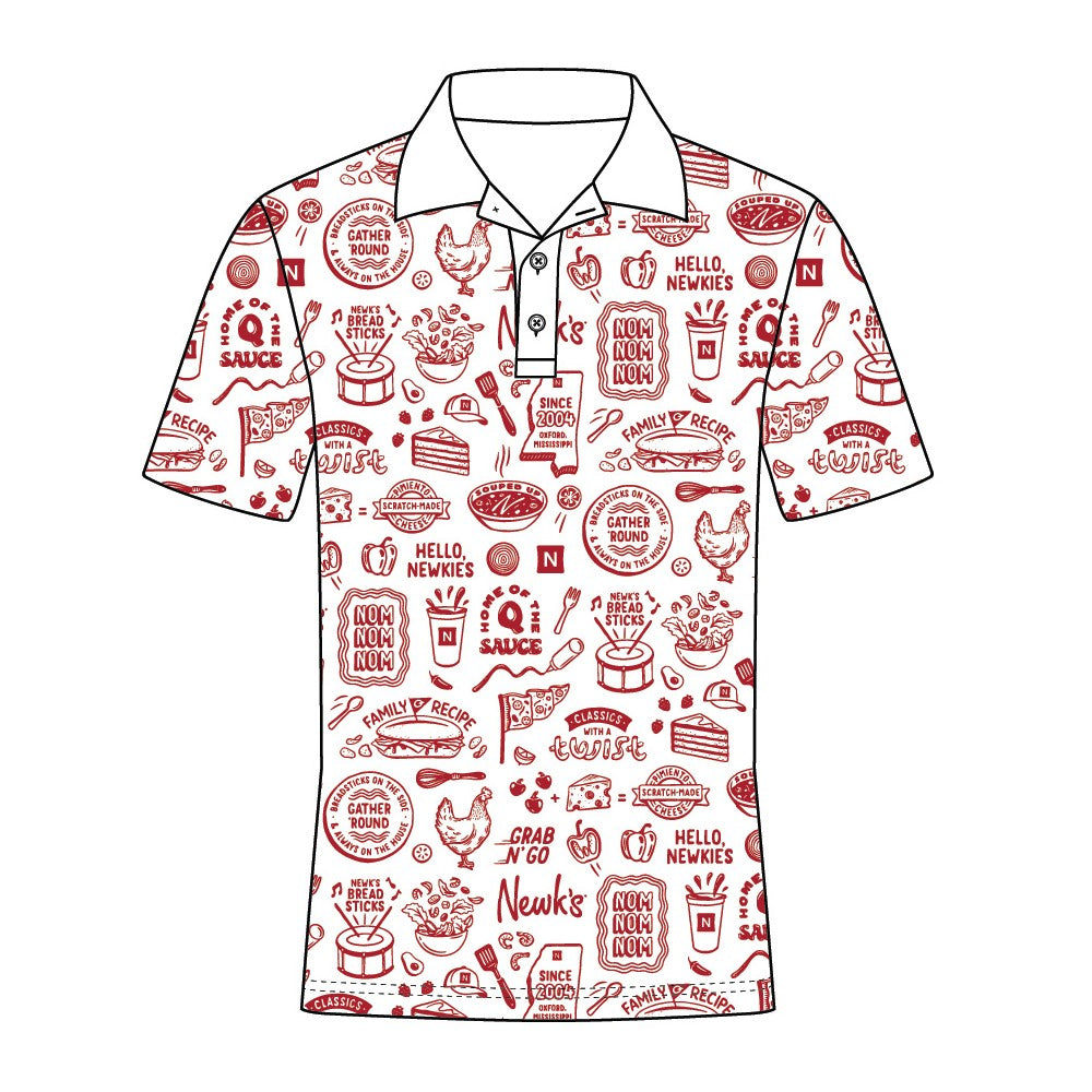 Sublimated Icon Polo - White