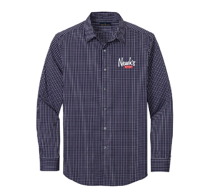Men's Brooks Brother's Patterned Shirt - Navy Blazer Multi Check