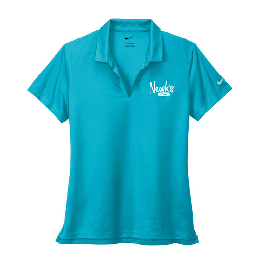 Newk's Cares Women's Nike Dri Fit Polo - Tidal Blue