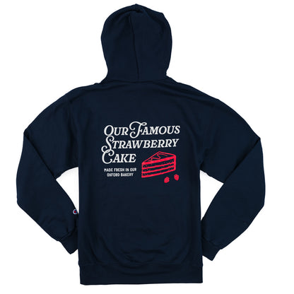 Famous Strawberry Cake Hooded Sweatshirt - Navy