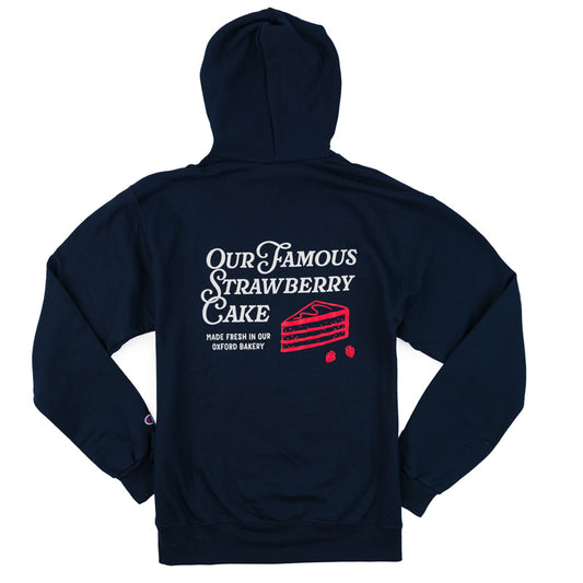 Famous Strawberry Cake Hooded Sweatshirt - Navy